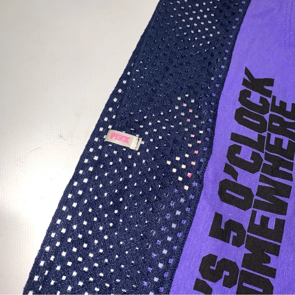 **** LAST PAIR **** Victoria's Secret PINK Purple Navy Panties‎ Under XS P077